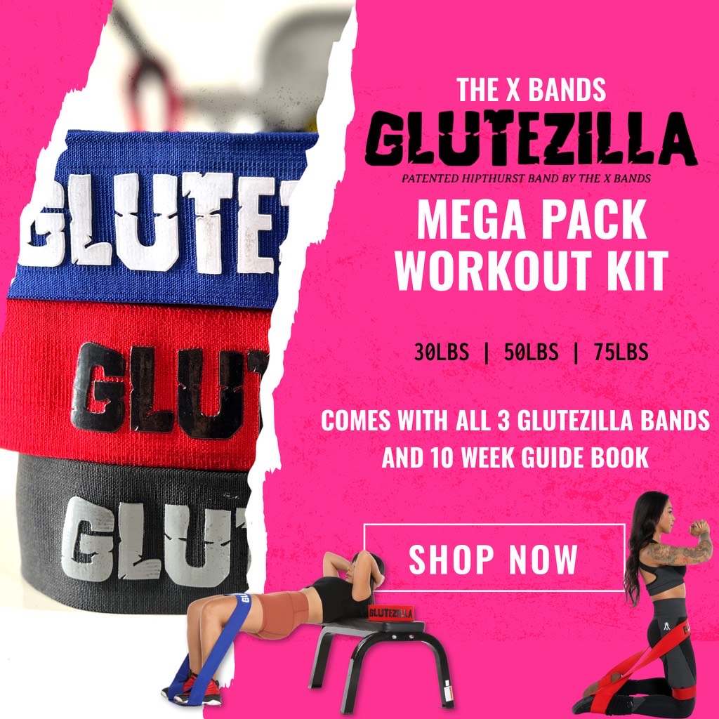 Glutezilla Patented Hip Thrust Band Glute workout Band